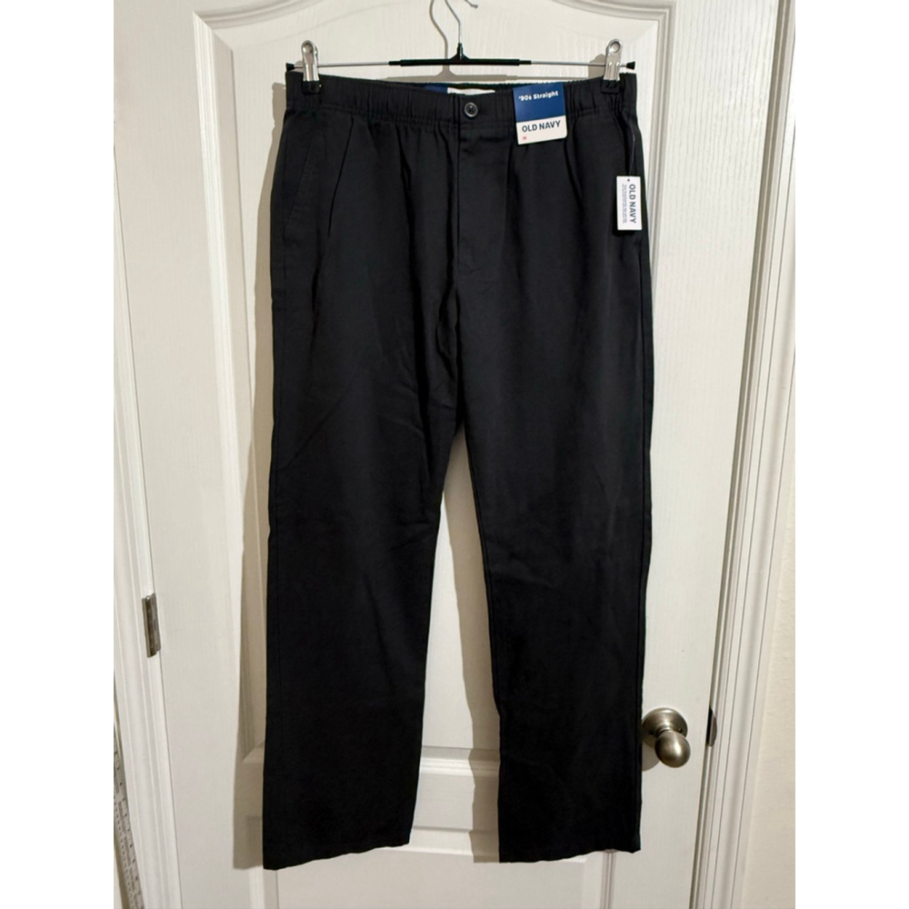 Men’s Old Navy Black '90s Straight Leg Pants Size M